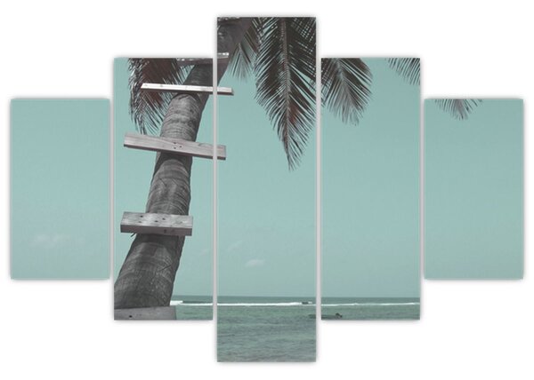 Tablou - Palma în Caraibe (150x105 cm)