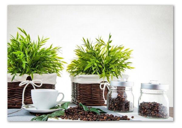 Tablou din Sticlă Temă cu cafea