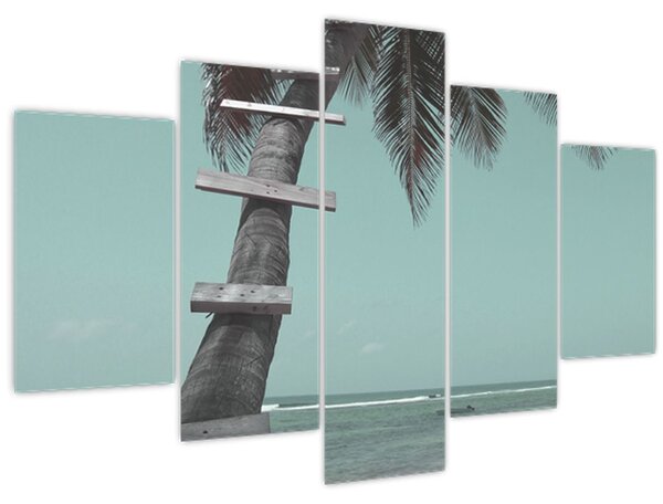 Tablou - Palma în Caraibe (150x105 cm)