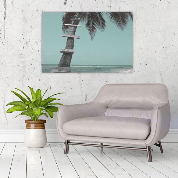 Tablou - Palma în Caraibe (90x60 cm)