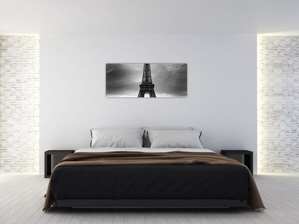 Tablou - Mașină roz în Paris (120x50 cm)