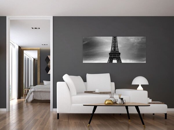 Tablou - Mașină roz în Paris (120x50 cm)