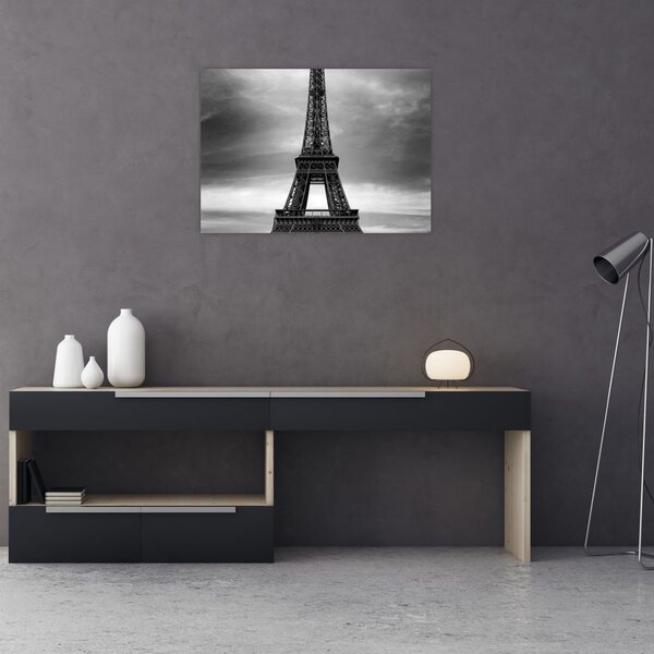 Tablou - Mașină roz în Paris (70x50 cm)