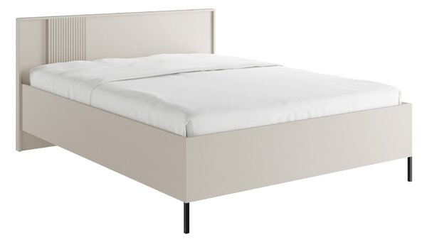 Pat Lunole 105Dublu, Crem, 160x200, PAL laminat, Somiera patSomiera pat, 17x21x10cm