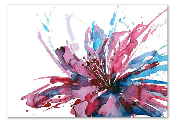 Tablou sticlă floare abstract