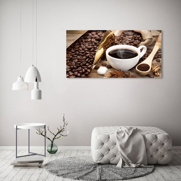 Tablou Printat Pe Sticlă ceașcă de cafea