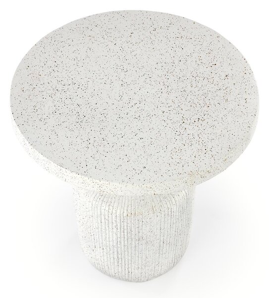 Măsuță de cafea rotundă Sintro 54 cm - terrazzo alb