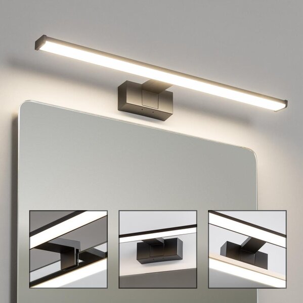 Brilagi - Iluminare LED pentru oglindă de baie VESTRA LED/12W/230V, 60 cm, IP44, negru