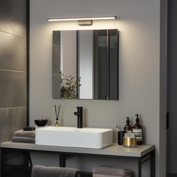 Brilagi - Iluminare LED pentru oglindă de baie VESTRA LED/12W/230V, 60 cm, IP44, negru