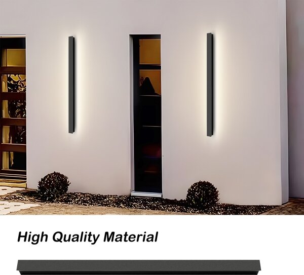 Brilagi - Aplica de perete pentru exterior LINEAR LED/22W/230V 4000K IP65 negru