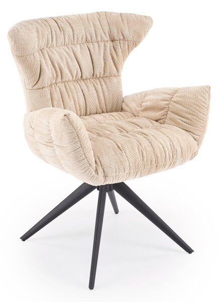 Scaun Houston 2096, Negru, Bej, 88x68x66cm, 13 kg