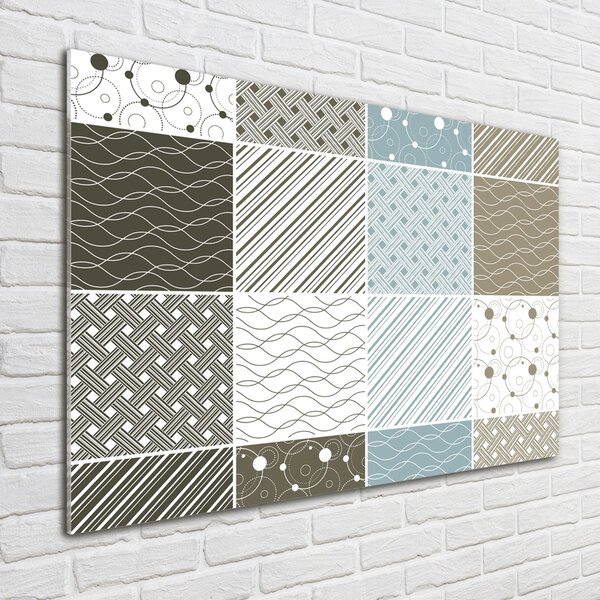 Tablou Printat Pe Sticlă modele geometrice