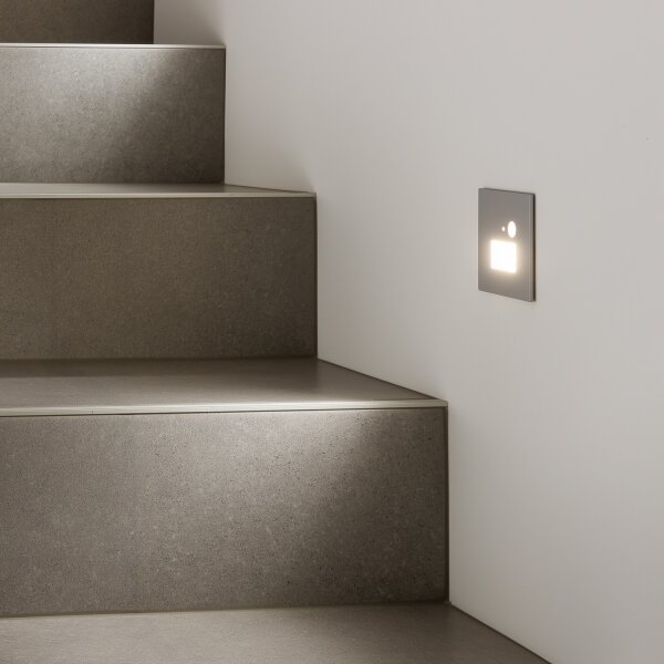 Aplica LED pentru scări cu senzor de mișcare LED/1,5W/230V 3000/4000/6000K gri