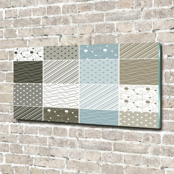Tablou Printat Pe Sticlă modele geometrice