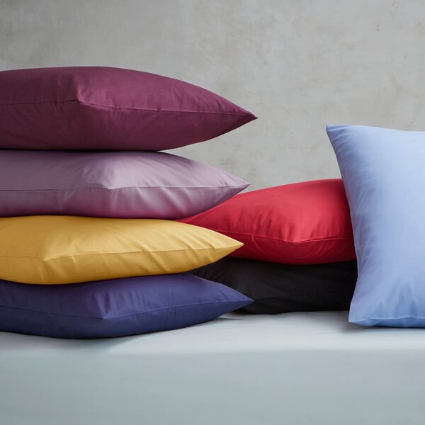 Cearceaf galben din bumbac percale cu elastic 90x190 cm Easy Iron Percale – Catherine Lansfield