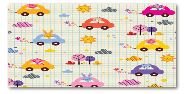 Tablou Printat Pe Sticlă autoturisme