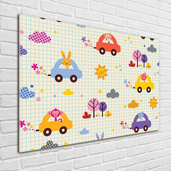 Tablou Printat Pe Sticlă autoturisme