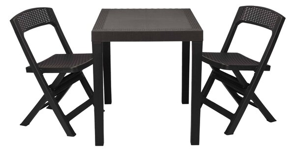 Set de balcon BetulalAntracit, Plastic