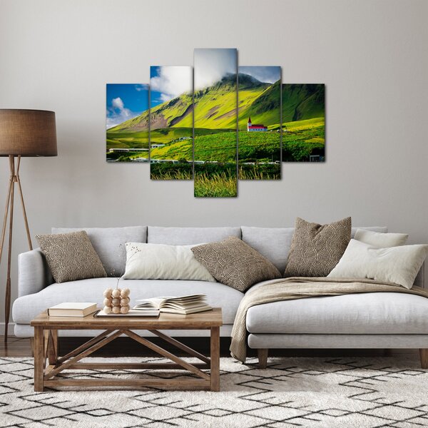 Tablou cu peisaj montan (150x105 cm)