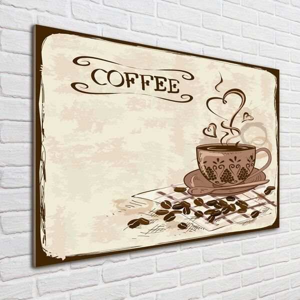Tablou din Sticlă cafea aromatică