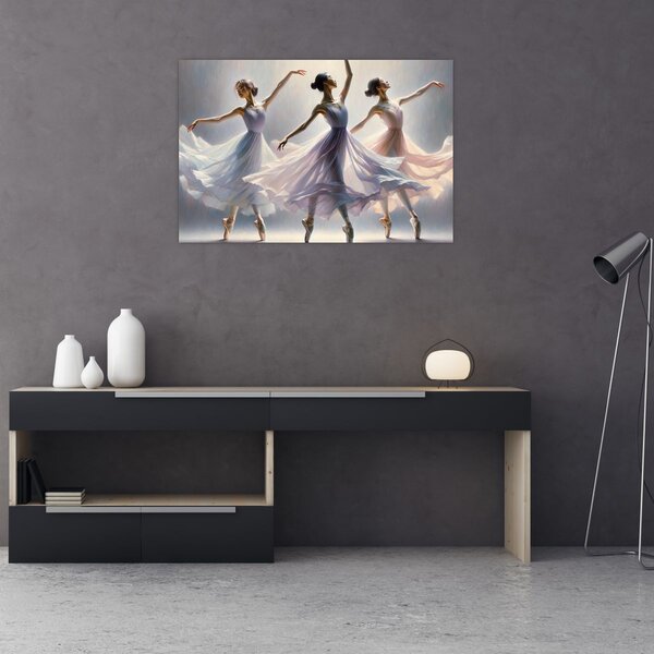Tablou - Trei balerine (90x60 cm)