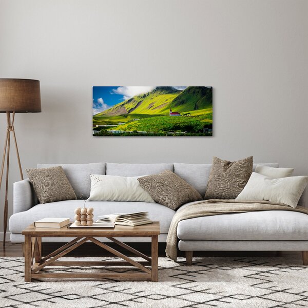Tablou cu peisaj montan (120x50 cm)