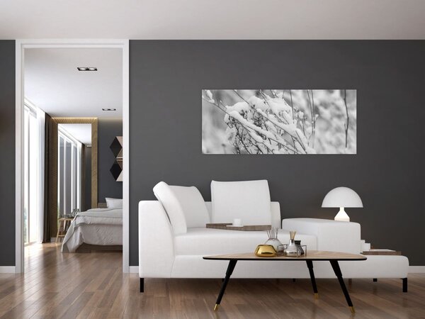 Tablou - Ramuri înzăpezite (120x50 cm)