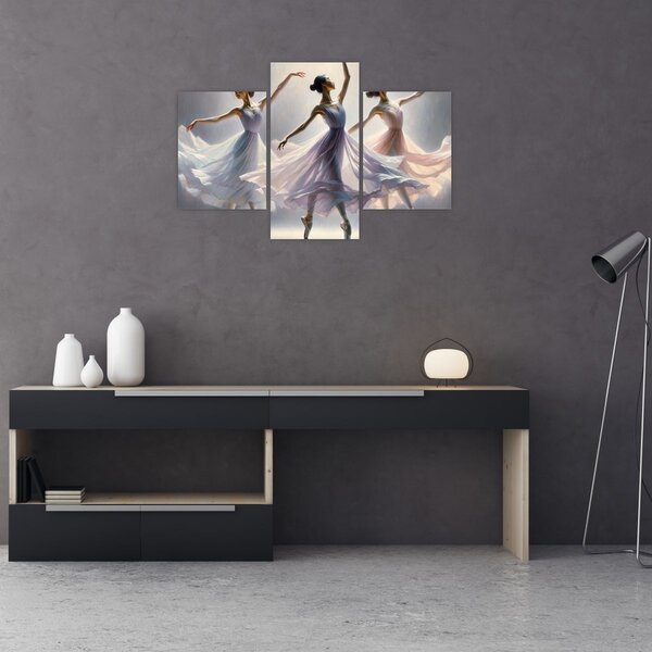 Tablou - Trei balerine (90x60 cm)