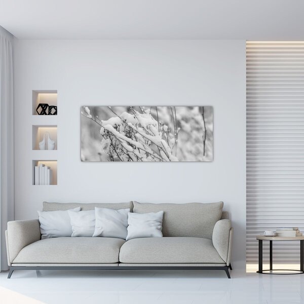 Tablou - Ramuri înzăpezite (120x50 cm)