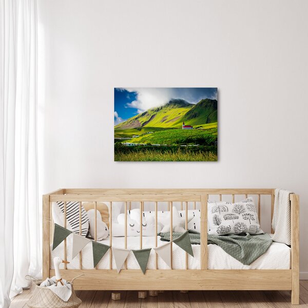 Tablou cu peisaj montan (70x50 cm)