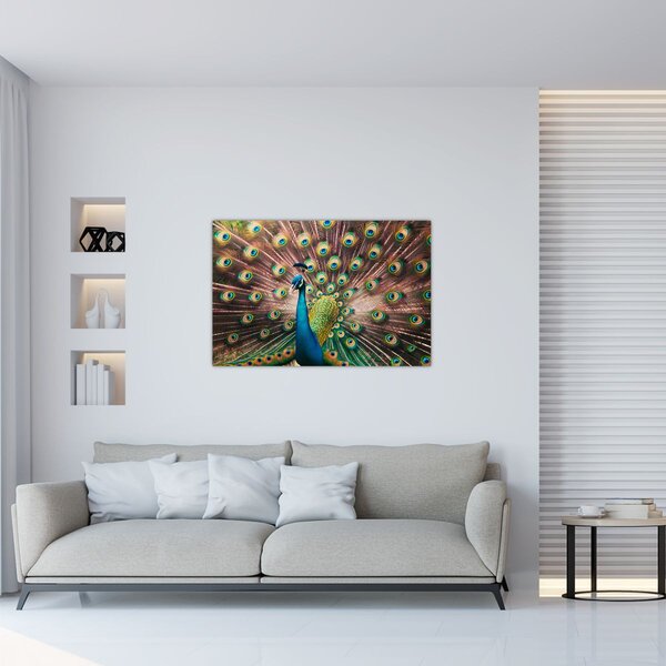 Tablou - Păun (90x60 cm)