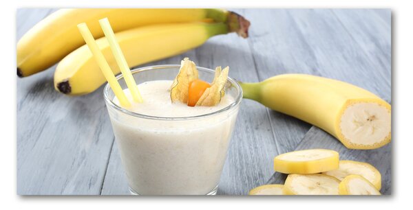Tablou pe pe sticlă banane cocktail