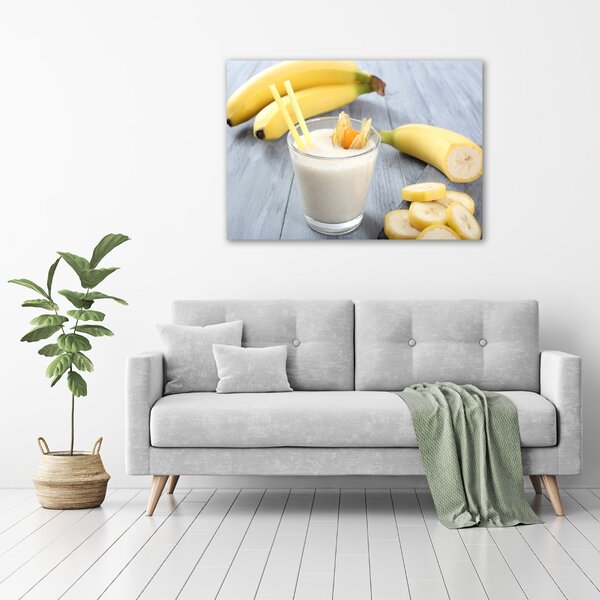 Tablou pe pe sticlă banane cocktail