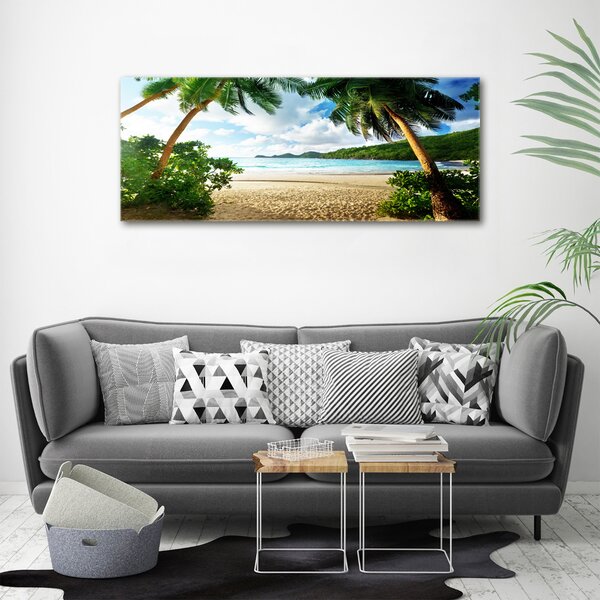 Imprimare tablou canvas Palmieri pe plaja