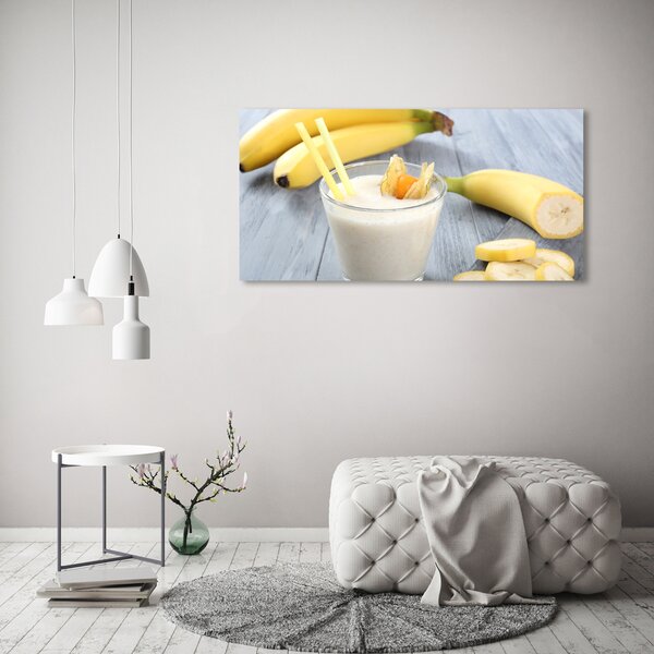 Tablou pe pe sticlă banane cocktail