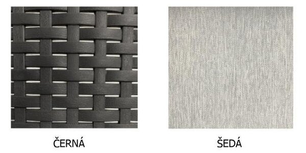 Set mobilier din ratan Avenberg IBERIA - ratan negru