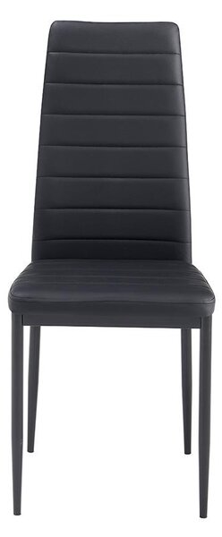 Set de dining 4x scaune + masă Catini AUSTIN - Negru