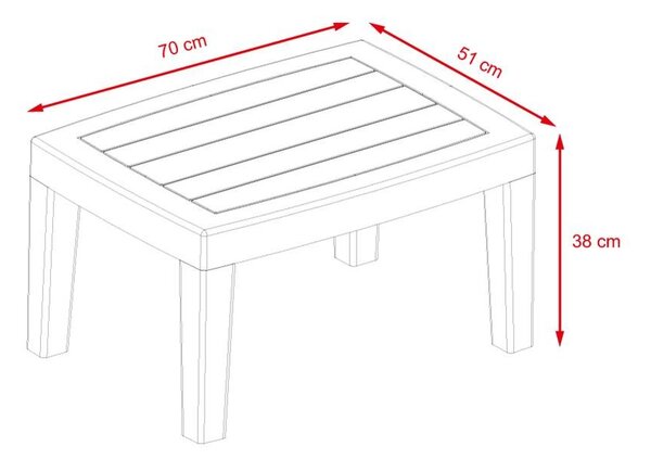 Set mobilier din ratan Avenberg IBERIA - ratan negru
