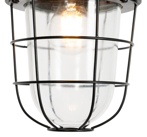 Set de 3 lămpi suspendate industriale negre - Cabin
