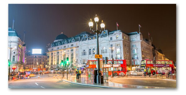Tablou Printat Pe Sticlă Londra timp de noapte