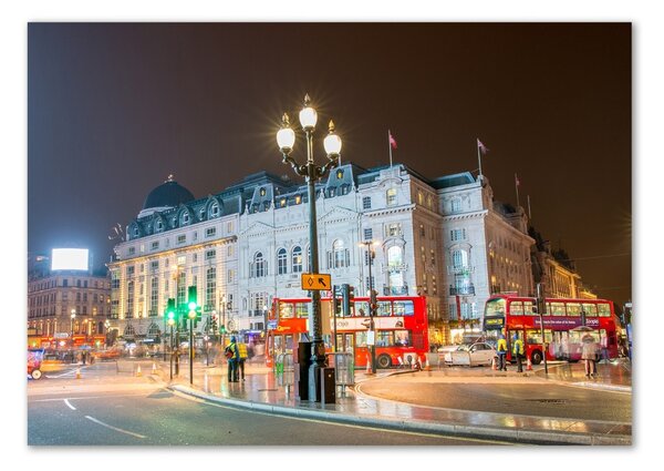 Tablou Printat Pe Sticlă Londra timp de noapte