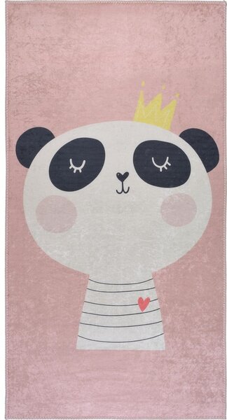 Covor pentru copii roz deschis lavabil 100x160 cm Royalty Mascot – Vitaus