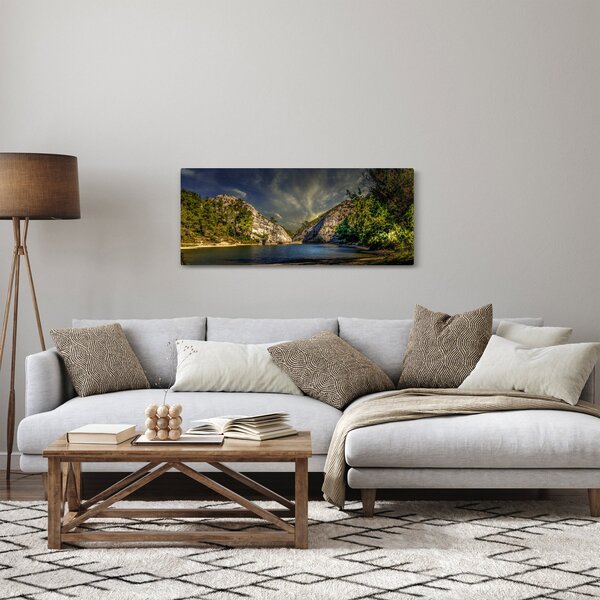 Tablou peisajului cu lac (120x50 cm)