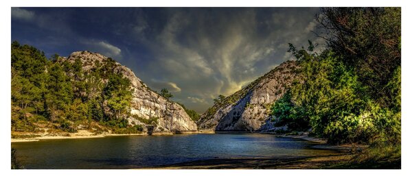 Tablou peisajului cu lac (120x50 cm)