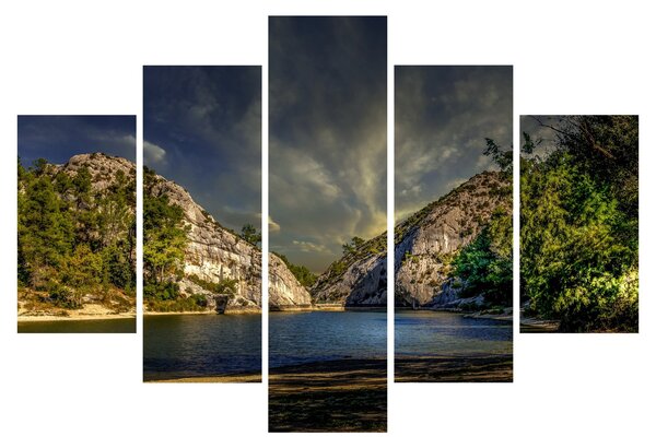 Tablou peisajului cu lac (150x105 cm)