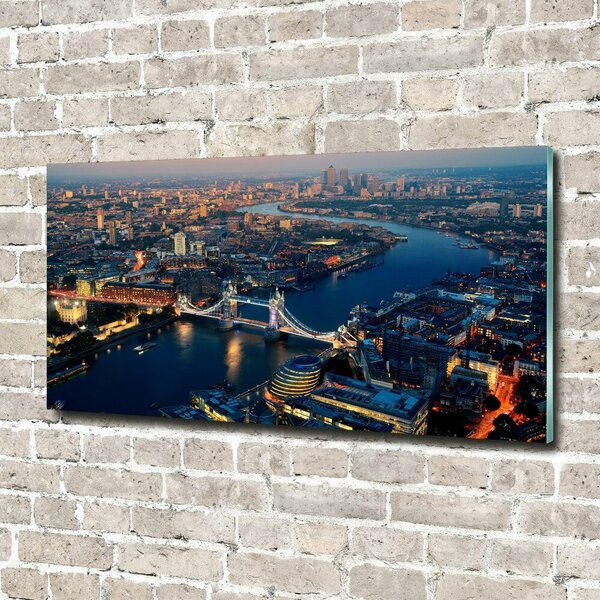 Fotografie imprimată pe sticlă vedere aeriană din Londra