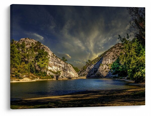 Tablou peisajului cu lac (70x50 cm)
