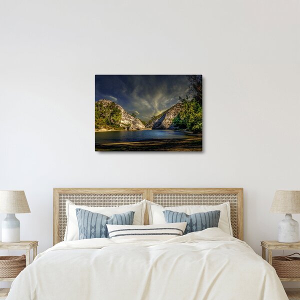 Tablou peisajului cu lac (70x50 cm)