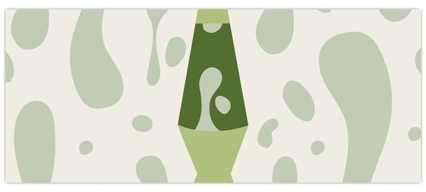 Tablou - Hippies, lampa de lavă (120x50 cm)