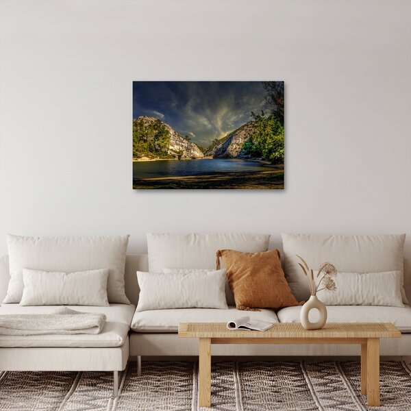 Tablou peisajului cu lac (70x50 cm)